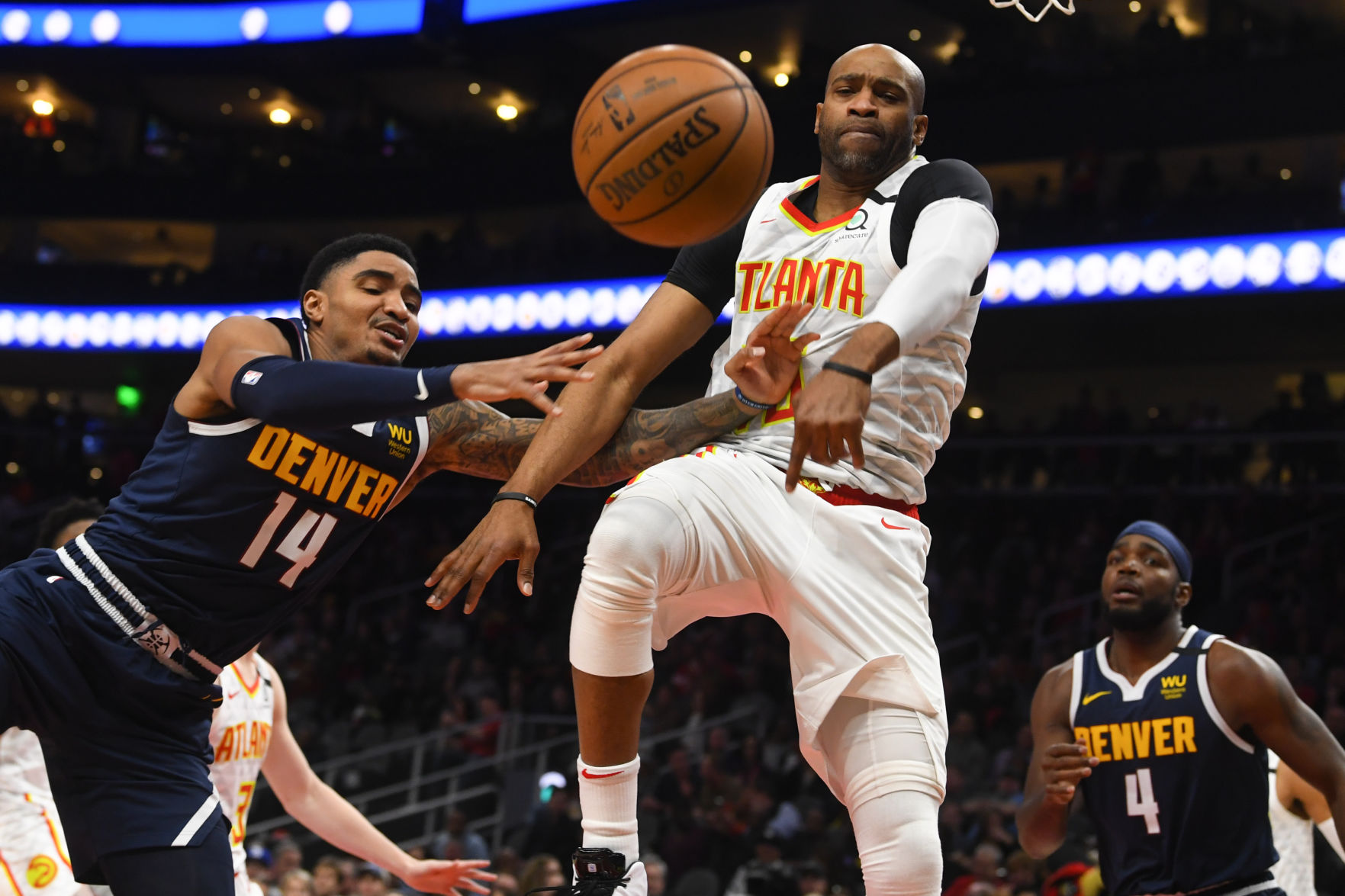 APTOPIX Nuggets Hawks Basketball